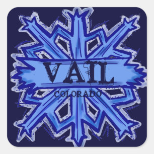 Vail Colorado vintersnöflingans klistermärken