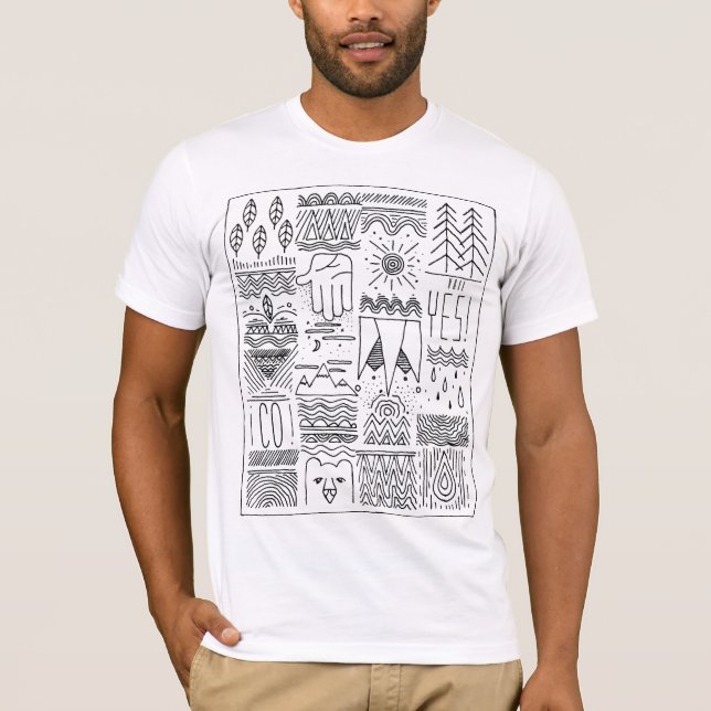 vail handdrawn colorado tee shirt (Framsida)