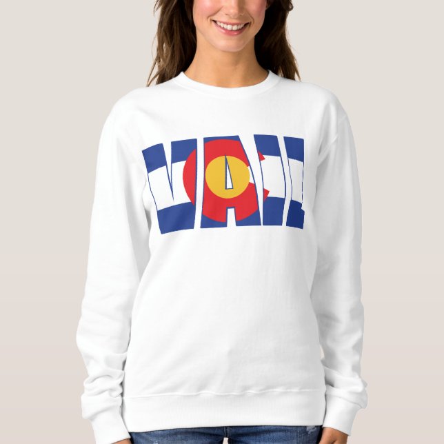 Vail in Colorado Flagga T Shirt (Framsida)