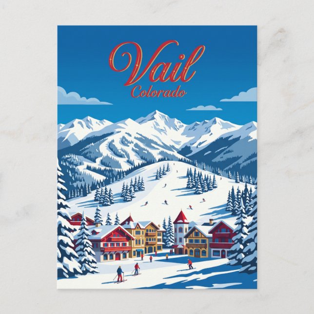 Vail Mountain Resort USA Vykort (Framsida)