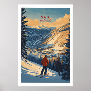 Vail Print Colorado Skidposter 1 Poster