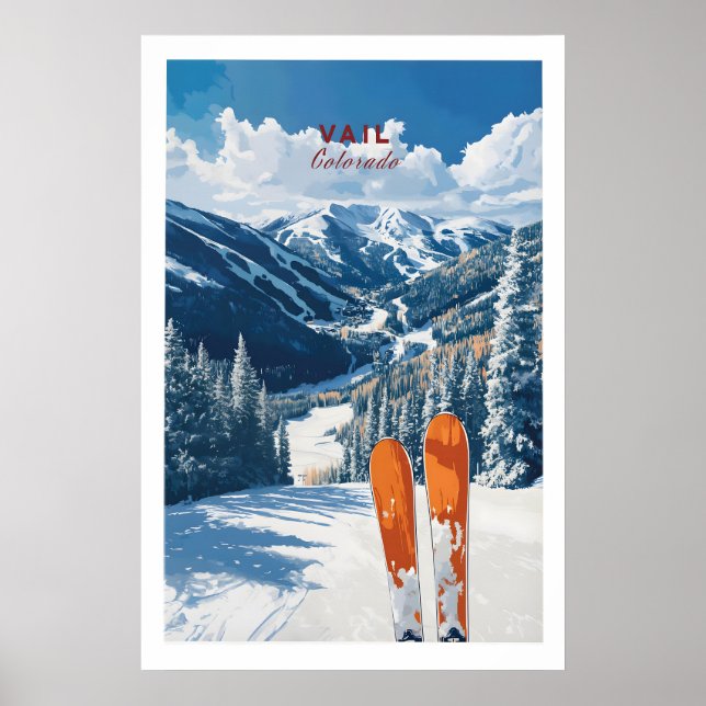 Vail Resematerialaffisch - Colorado 1 Poster (Framsidan)