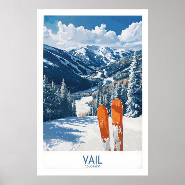 Vail skidtryck - Colorado 1 Poster (Framsidan)