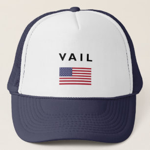 Vail USA American Flagga Light-Färg Keps