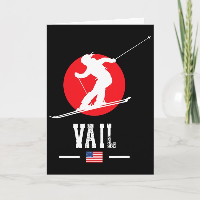 Vail Usa Ski Resort Rocky mountains American Skiin Kort (Framsida)