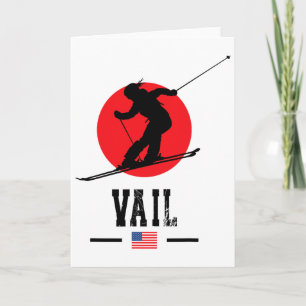 Vail Usa Skidort Klippiga bergen Amerikansk skidåk Kort