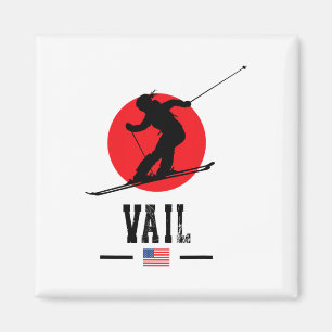 Vail Usa Skidort Klippiga Bergskedjan Amerikansk S Magnet