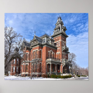 Vaile Mansion, Självständighet, Missouri, Snö Poster