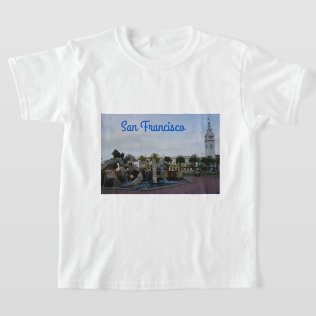 Vaillancourt Fountain & Ferry Building T-shirt (Laydown)