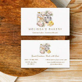 Vainilla Blommigt Bakery Mixer Cooking-ingrediense Visitkort