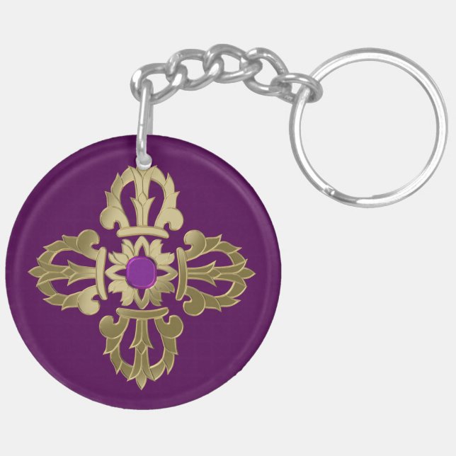 Vajra golden buddhist symbol (Vänster Baksida)