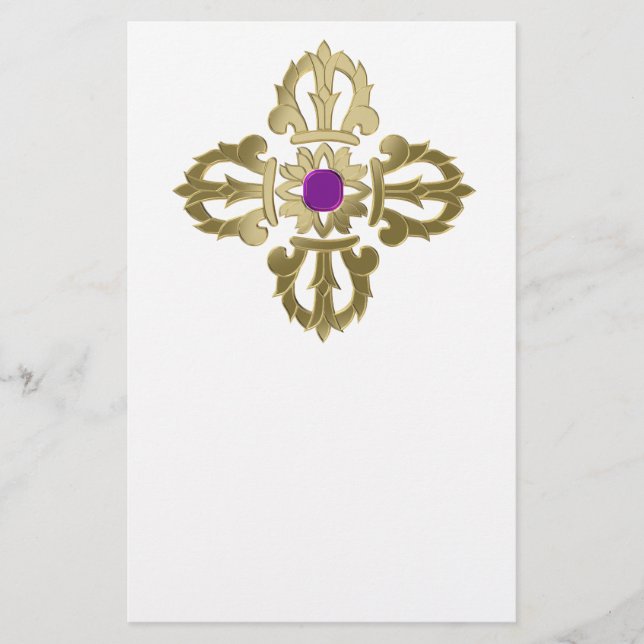 Vajra golden buddhist symbol flygblad (Framsidan)