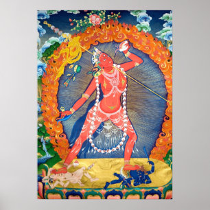 Vajra Yogini meditationaffisch Poster