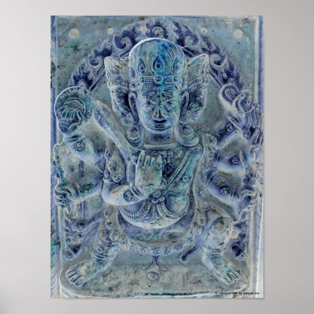 Vajrapani Blue Poster (Framsidan)