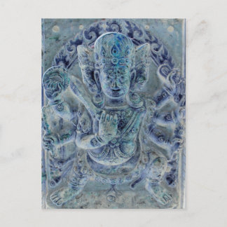 Vajrapani Blue vycard Vykort