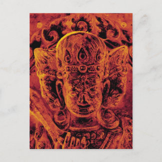 Vajrapani Head Guld vykort