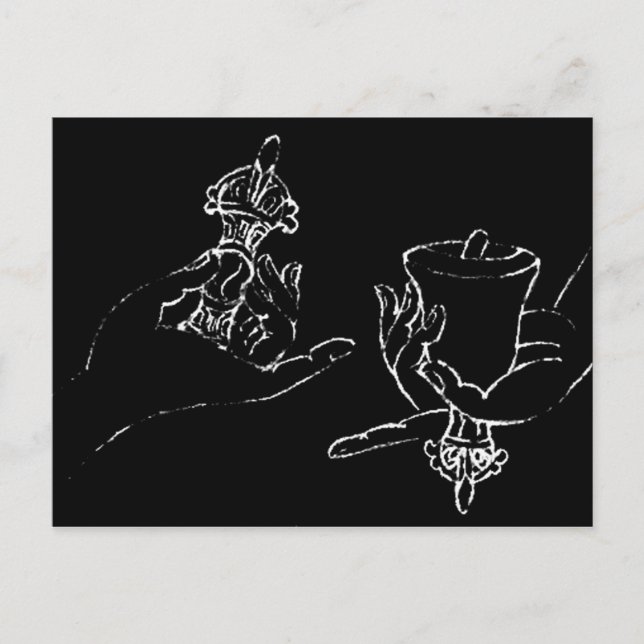 Vajrasattva Mudra Postcard Vykort (Framsida)