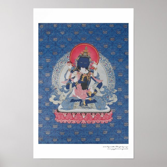 Vajrasattva och Consort Affisch (Framsidan)