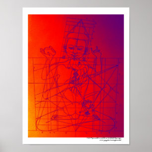 Vajrasattva och Consort Sketch Poster