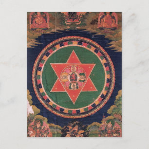 Vajravarahi Vajrayogini tibetansk buddhistisk mand Vykort