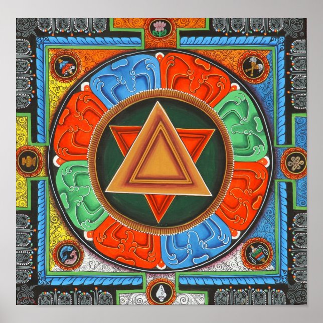 Vajrayogini Mandala Poster (Framsidan)