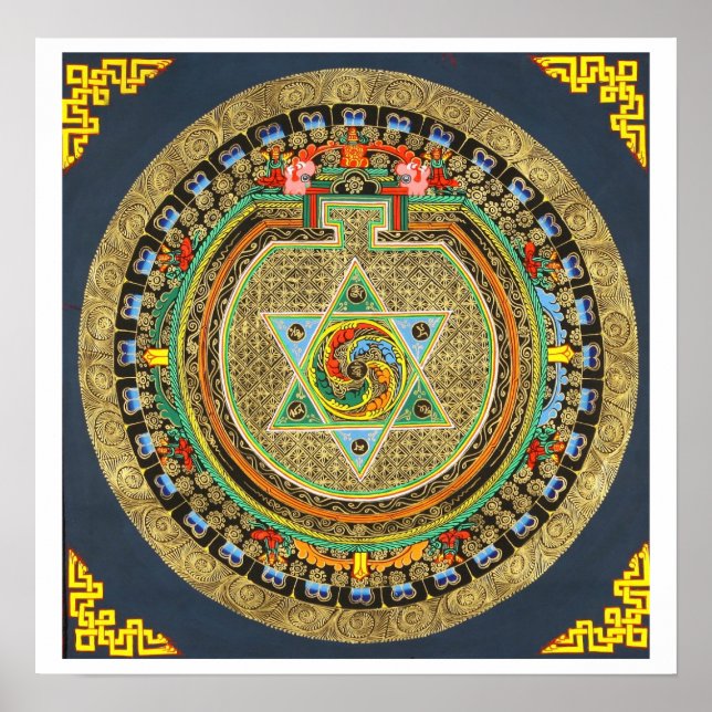 Vajrayogini Mantra Mandala Poster (Framsidan)