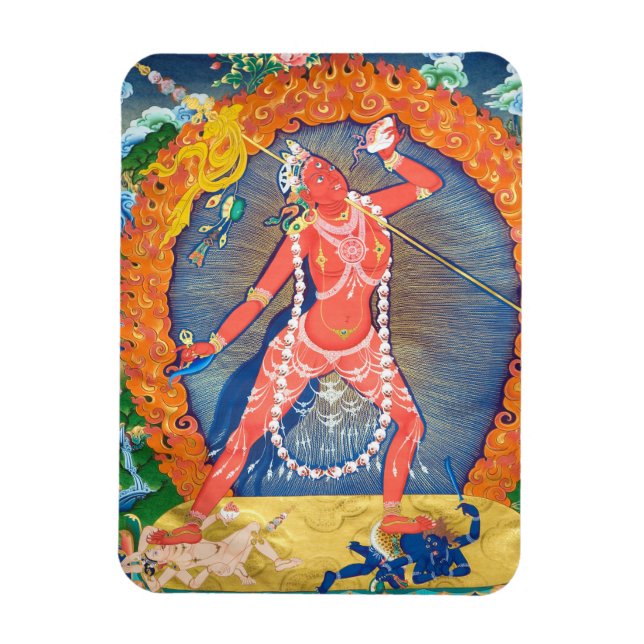 Vajrayogini Tibetansk buddhist Gudom Magnet (Vertikal)