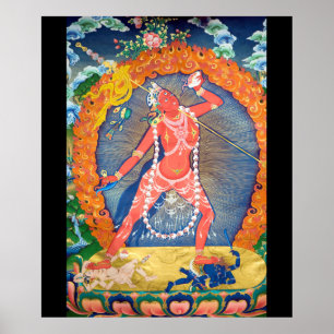Vajrayogini Tibetansk buddhist Gudom Poster