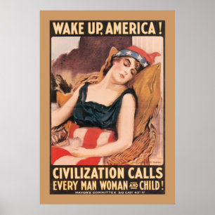 Vak upp Amerika Poster
