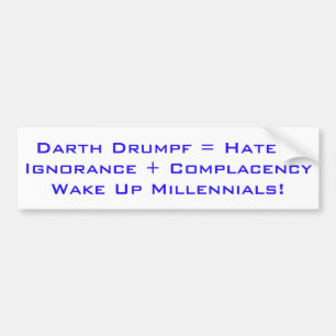 Vak upp Millennials Bildekal