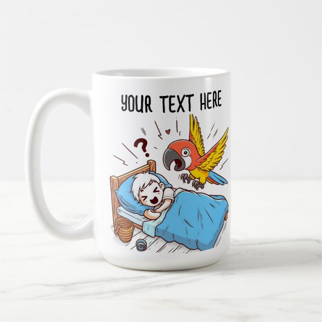 VAKE UP ALARM PARROT KAFFEMUGG (Vänster)