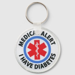 Vaken diabetiker nyckelring