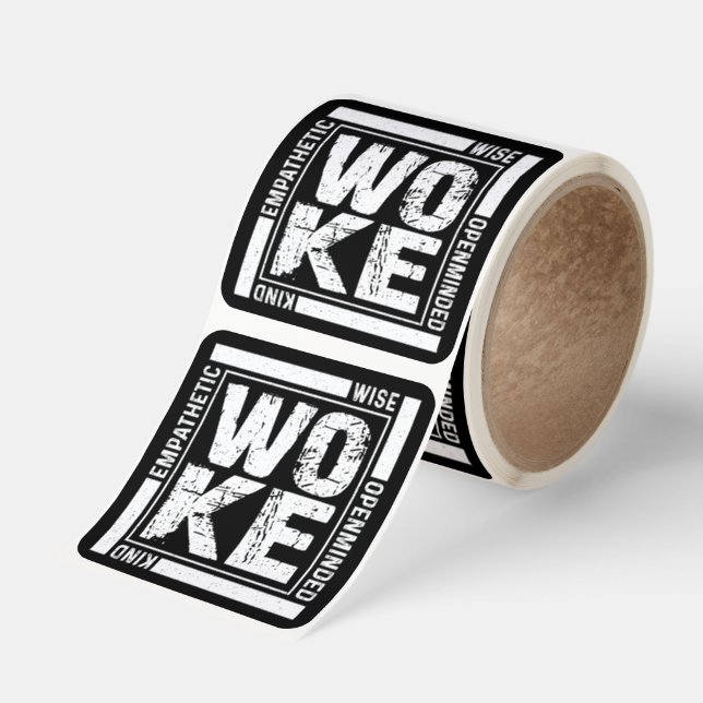 Vaken Fyrkantigt Klistermärke (Rulle)