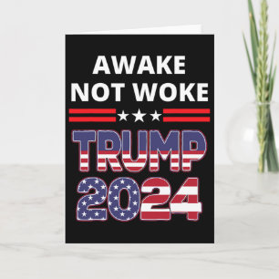 Vaken Inte Vaken Trump Val Republikansk Rädda Amer Kort
