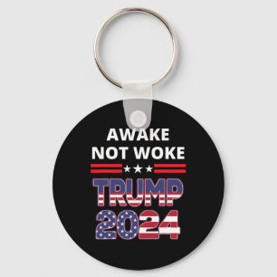Vaken Inte Vaken Trump Val Republikansk Rädda Amer Nyckelring