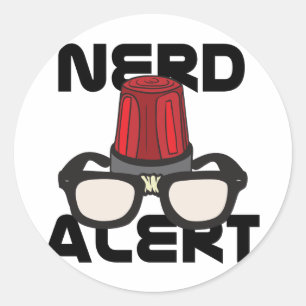 Vaken Nerd! Runt Klistermärke