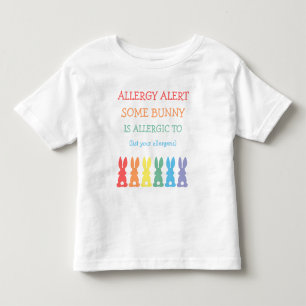 Vaken påskhare för personligmatallergi tee shirt