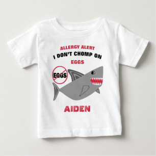 Vaken personlig för hajäggallergi t-shirt