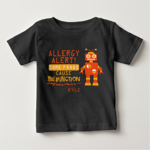 Vaken skjorta för orange robotmatallergi t-shirt