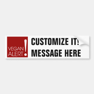 Vaken Vegan! Anpassadebildekal Bildekal