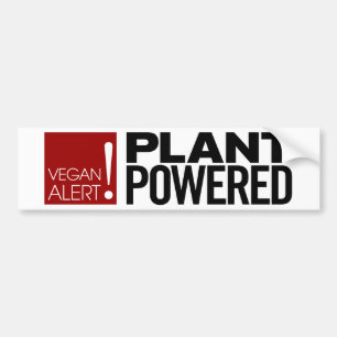Vaken Vegan! Växt driven bildekal