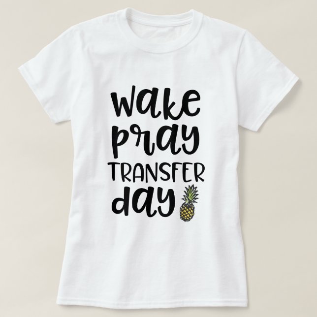 Vaket ber medvetenhet för Infertility för T Shirt (Design framsida)