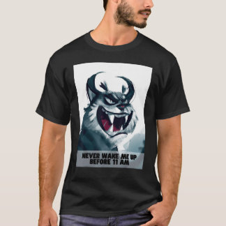Vakna aldrig upp och sömnig djur t shirt