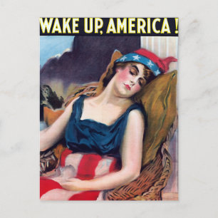 Vakna Amerika! Helg Vykort
