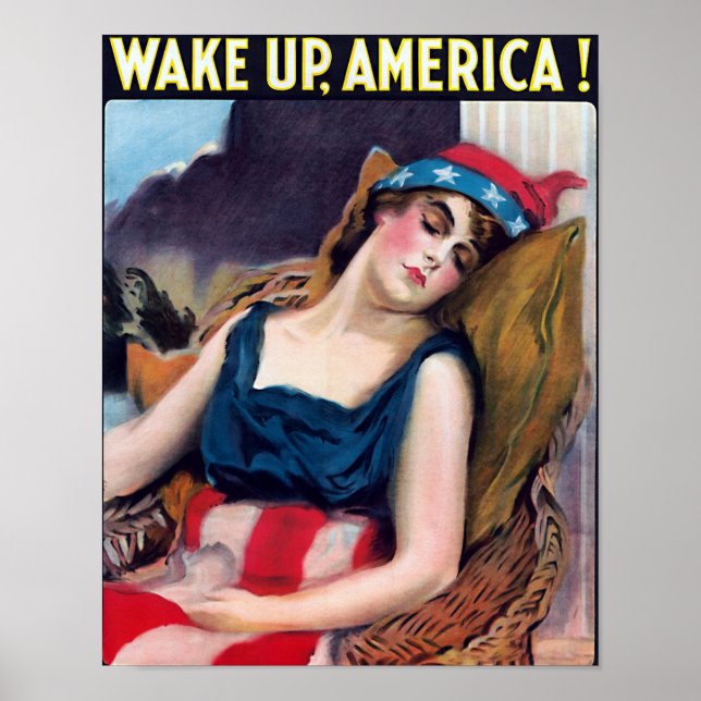 Vakna Amerika! Poster (Framsidan)