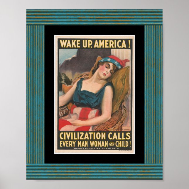 Vakna Amerika Poster (Framsidan)