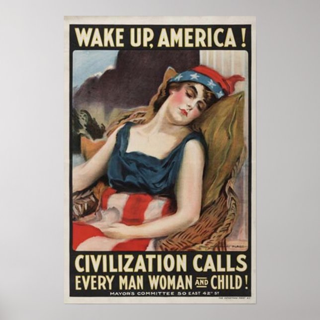 Vakna Amerika! Poster (Framsidan)