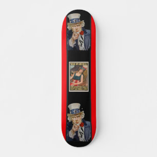 Vakna Amerika Poster Skateboard