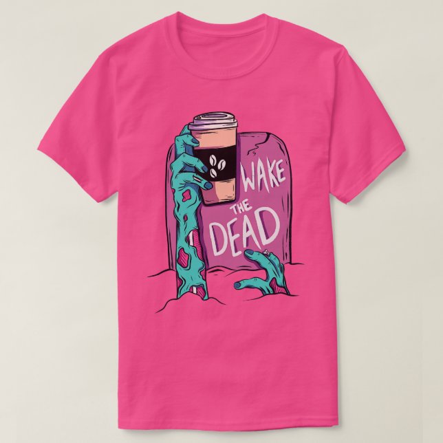 Vakna den döda zombie t shirt (Design framsida)