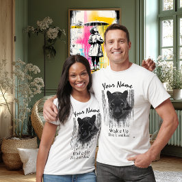 Vakna - det här är inte riktigt | Cyberpunk Panthe T Shirt